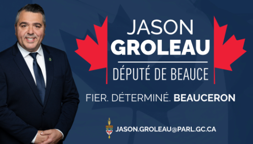 Jason Groleau, député de Beauce